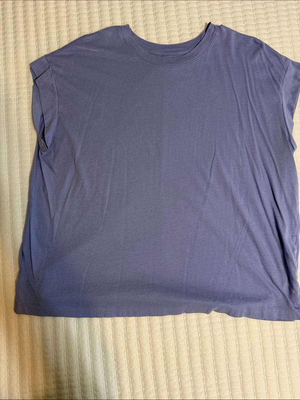 A New Day Women’s Relaxed Crew Neck Top in blue periwinkle